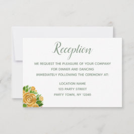 Gold Rose Empfang Card Einladung