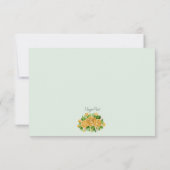 Gold Rose Empfang Card Einladung (Rückseite)