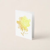 Gold Rose Foil Card, Standard (5"x7") Folienkarte (Vorderseite)