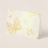 Gold Rose Foil Card, Standard (5"x7") Folienkarte (Vorderseite)