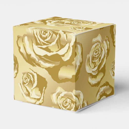 Gold-Rose-Geschenkboxen Geschenkschachtel (Rückseite)