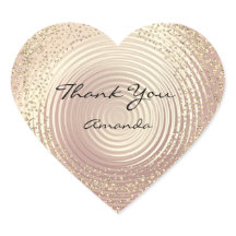 Gold Rose Glitzer Beauty Name Glasherz Danke