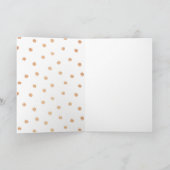 Gold-Rose "Glückwunsch zu den Nachrichten Frau und Karte (Innenseite)