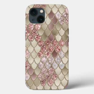 Gold Rose Gold Mermaid Scales Glam #1 Case-Mate iPhone Hülle