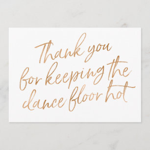 Gold Rose Hand "Danke" DJ, Musiker Dankeskarte