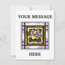 Gold Rose Hartglas Art Deco Personalisiert