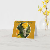 Gold Rose Highlights Vielen Dank Karte (Gelbe Blume)