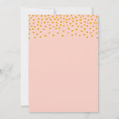 Gold-Rose-Hochzeit Sichern Sie das Datum der Einla Karte (Rückseite)