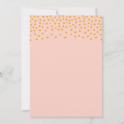 Gold-Rose-Hochzeit Sichern Sie das Datum der Einla Karte (Rückseite)