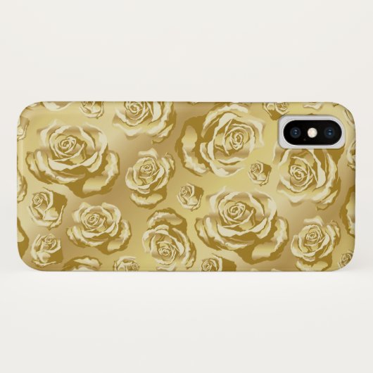 Gold Rose iPhone Case (Rückseite (Horizontal))