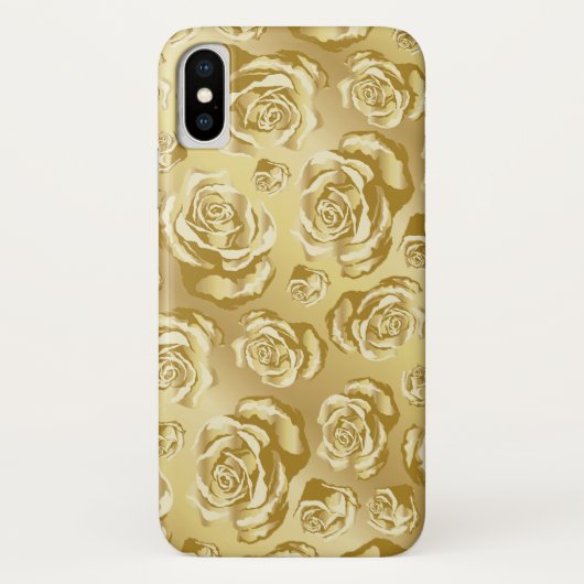 Gold Rose iPhone Case (Rückseite)