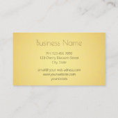 Gold Rose Mandala Muster Visitenkarte (Rückseite)