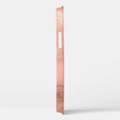 Gold-Rose-Marmor - elegantes Monogramm Case-Mate iPhone Hülle (Rückseite / Rechts)