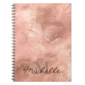 Gold Rose Metallic Texture - elegant Notizblock (Vorderseite)