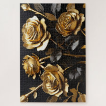 Gold Rose Moderne Akryline