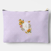 Gold-Rose-Multigram-Lila Drucktasche Zubehörtasche (Rückseite)