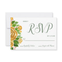 Gold-Rose-RSVP-Karte