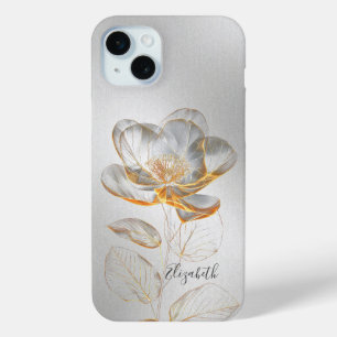 Gold Rose Silber Name hinzufügen Case-Mate iPhone Hülle