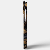 Gold Rose Skull Case-Mate iPhone Hülle (Rückseite / Links)