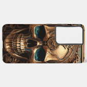 Gold Rose Skull Samsung Galaxy Hülle (Linke Seite)