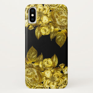 Gold Rose und schwarzer Marmor Case-Mate iPhone Hülle