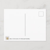 Gold-Rose und Silber-Hochzeiten speichern das Datu Ankündigungspostkarte (Rückseite)
