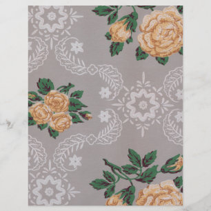 Gold Rose Vintages Wallpaper-Scrapbook