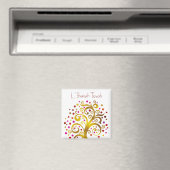 Gold Rosh Hashanah Tree of Life Moderner Chic Magnet (In Situ (Geschirrspüler))