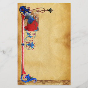 GOLD ROT BLAU WEIHNACHTSENGEL BLUMENPERGAMENT BRIEFPAPIER