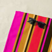 Gold, Rot und Magenta Strandtuch (Beispiel)
