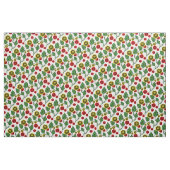 Gold/rote Blume/grüne Blätter/Folkblume Stoff (Fat Quarter (45,7 x 55,9 cm))