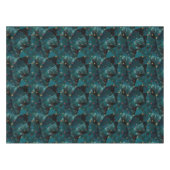 Gold, rote Sterne auf blau Tischdecke (Vorderseite (Horizontal))