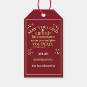 Gold rote Weihnachten Mai der Herr hebt seine 6:26 Geschenkanhänger (Vorderseite)