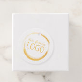 Gold Round Logo-Image Geschenkanhänger (Mit Box)