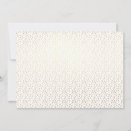 Gold Royal Glitzer Unicorn Einladung (Rückseite)