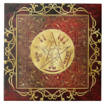 Gold Royal Tetragrammaton Ceremonial Altar Tile