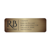 Gold-Rücksendeadresse (Vorne)