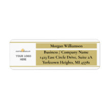 Gold-Rücksendeadresse für kundenspezifische Firmen