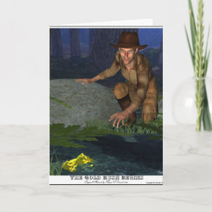 Gold Rush Beginnt Weihnachten oder Geburtstagskart