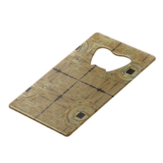 Gold Rush Bottle Opener Geldbeutel Flaschenöffner (Vorderseite Schrägansicht)