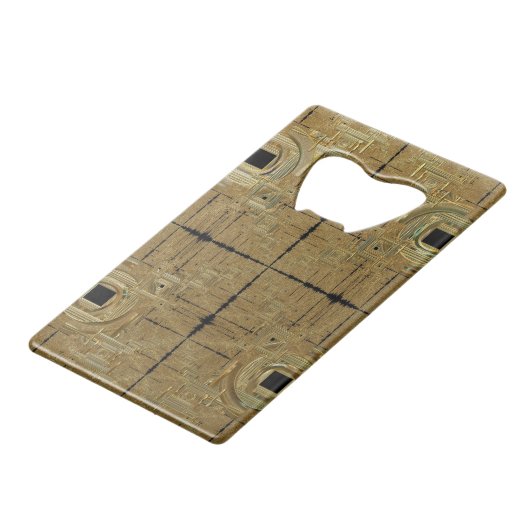 Gold Rush Bottle Opener Geldbeutel Flaschenöffner (Rückseite Schrägansicht)