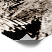 Gold Rush Deadwood South Dakota 1876 Sepia Poster (Ecke)