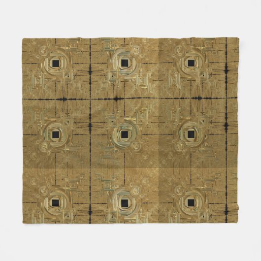 Gold Rush Fleece Blanket (Vorderseite (Horizontal))