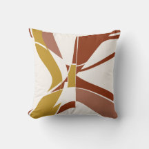 Gold Rust Beige Mauve White Modern Art Abstrakt