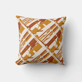 Gold Rust Beige Südwest Look lanted Large Tiles Kissen
