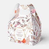 Gold Rustic Boho Chic Wildblumen Hochzeit im Herbs Geschenkschachtel (Vorderseite)