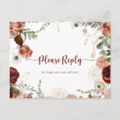 Gold Rustic farbenfrohe Blumenauswahl UAWG Postkarte (Vorderseite)