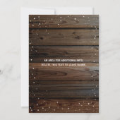 Gold Rustic Woliday Masonic Weihnachtsfest Party Einladung (Rückseite)