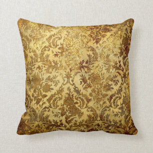Gold, rustikal, vintage, antik, damast, elegant, c kissen