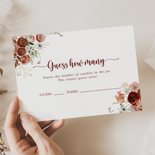 Gold Rustikale Blütenschätze wie viele Spielkarten Visitenkarte